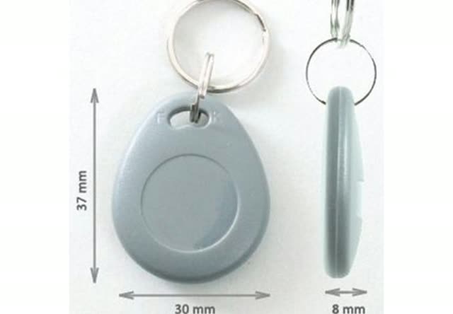 Portachiavi RFID di prossimità, 37 x 30 x 8 mm